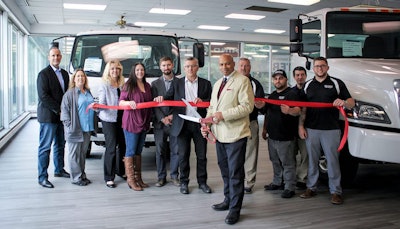 HK Truck Center ribbon cutting