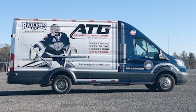 Advantage Truck Group sponsored van