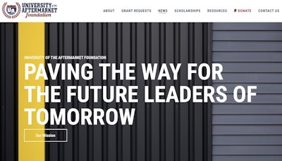 The University of the Aftermarket Foundation (UAF) has launched a new website for students and donors