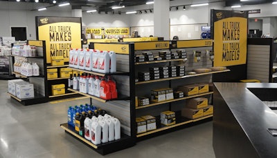 A glimpse inside an Alliance Parts retail facility (Photo credit: Trey Mytty/Truck Center Companies).