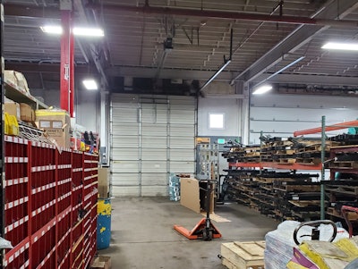After Middleton and Meads moved its main location, it designated an area specifically for shipping and receiving parts.