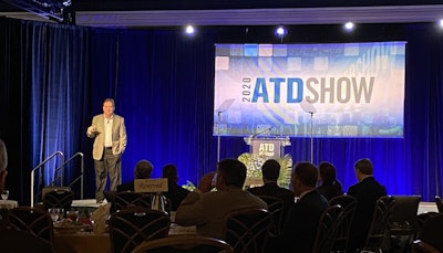 Futurist Jim Carroll presents at the 2020 ATD Show Saturday in Las Vegas.