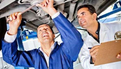 Stock image of technician training
