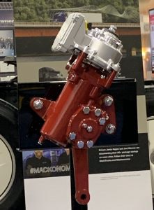 Mack Command Steer adds an electric motor to the existing hydraulic steering system.