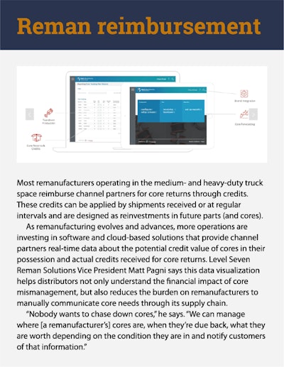 Reman reimbursement information