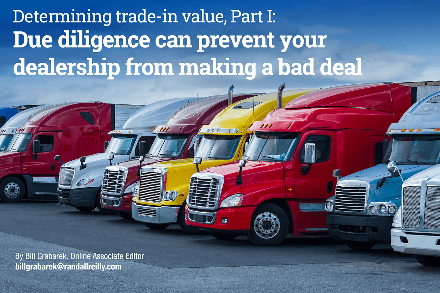 Determining values for used trucks and trailers as a dealer Trucks