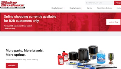 Blaine Brothers New B2 B E Commerce Site