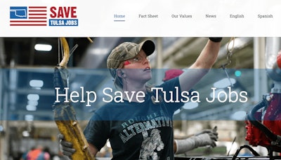 Website for IC Bus 'Save Tulsa Jobs'