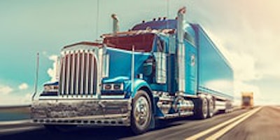 Zoomed in image of a truck