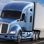 Kenworth T680 and trailer with side skirts