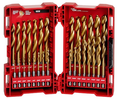 Milwaukee Tool Continues To Enhance Its Line Of Twist Drilling Accessories With The Next Generation Of The Company’s Shock Wave Red Helix Titanium Drill Bits