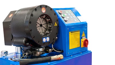 Hydraulic hose crimper