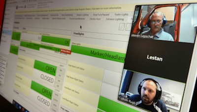 Digital tools were employed for monitoring participant progress during the 2020 DTNA Technician Skills Competition.