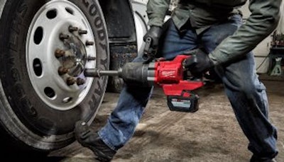 Milwaukee Tool has introduced a cordless 1-in. D-handle extended anvil high torque impact wrench