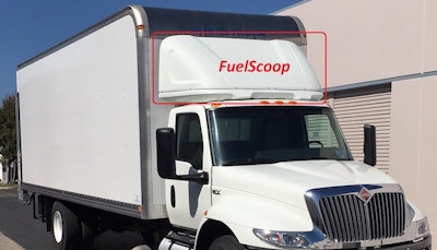 Aeroz America Fuel Scoop On International Md Box Truck