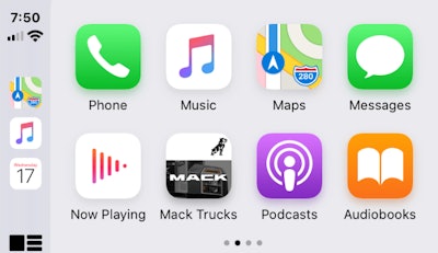 Mack Trucks Announced It Is Improving Driver Comfort And Productivity With The Introduction Of Apple Car Play For Mack Infotainment And Updated Mack Premium Comfort 20 Seats In Mack Anthem, Pinnacle And Granite Models