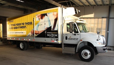 Maxim Truck food bank donation