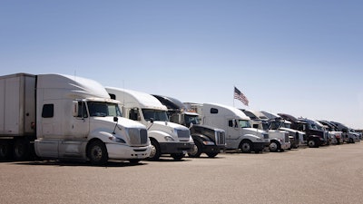 Trucks In Lot