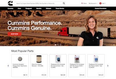 Cummins Online Parts Store Launched
