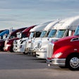 Group Of Trucks Parked