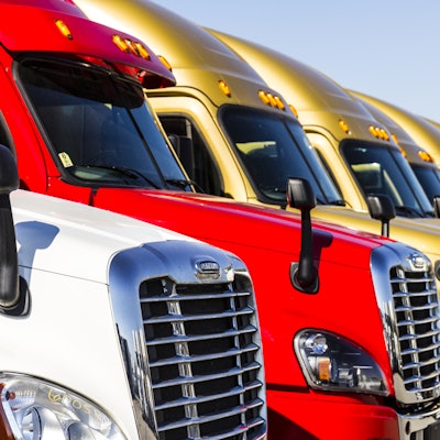 Shutterstock Row Parked Trucks