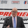 Universal Technical Institute CEO Jerome Grant congratulates transitioning service members and thanks partners at Fort Bliss and Premier Truck Group.
