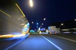 roadway with trucks