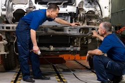 diesel techs working on truck