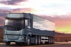 Hyzon Class 8 truck on road