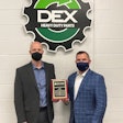 Carey Hubbard, DEX Advance site manager, and Darin Redmon, director of operations for DEX Heavy Duty Truck Parts.