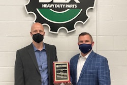 Carey Hubbard, DEX Advance site manager, and Darin Redmon, director of operations for DEX Heavy Duty Truck Parts.