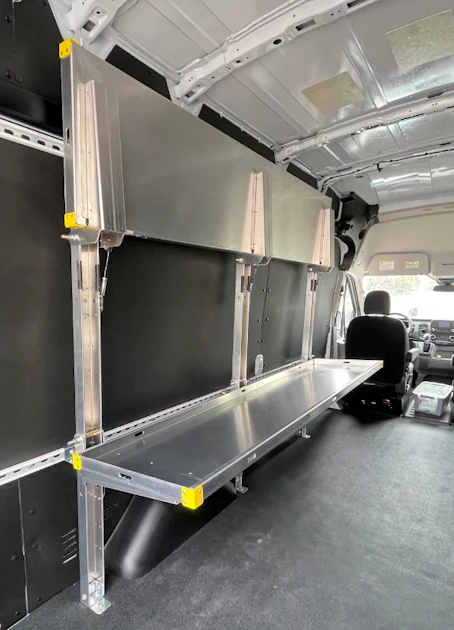 Front Loader Shelf Folding shelf for delivery vehicles | Trucks, Parts, Service