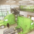 Hyliion headquarters showroom rendering