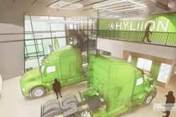Hyliion headquarters showroom rendering