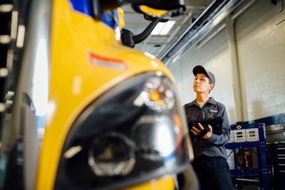 Penske maintenance technician at work