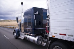 Truck and trailer on highway