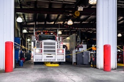 truck in service bay