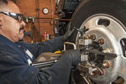 Service technician at work