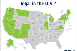 States with legalized recreational marijuana.