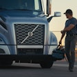 Volvo truck driver