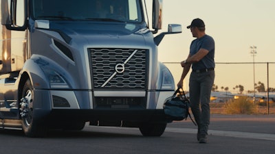 Volvo truck driver