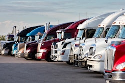 Group of trucks parked