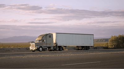 Heavy-duty truck on road