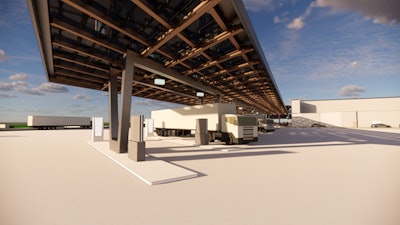 WattEV heavy-duty charging canopies