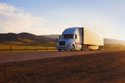 Truck on isolated highway