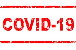 Graphic of COVID stamp