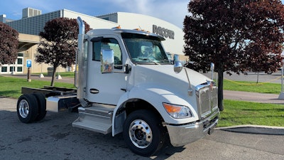 Kenworth T180 leaving Quebec plant.