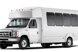 Lightning eMotors shuttle bus.