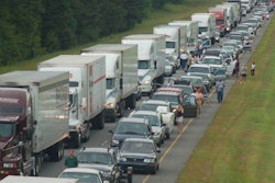 Trucks on highway