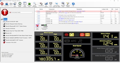 Bendix ACom PRO Main Screen